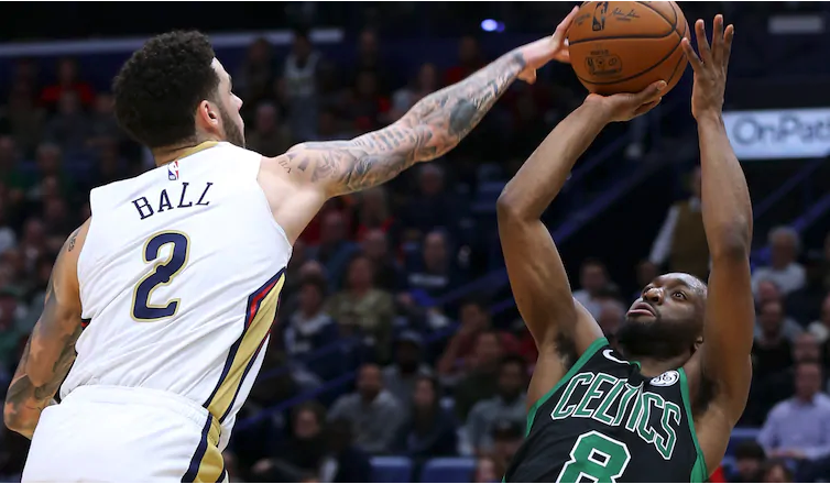 Lonzo Ball and Kemba Walker